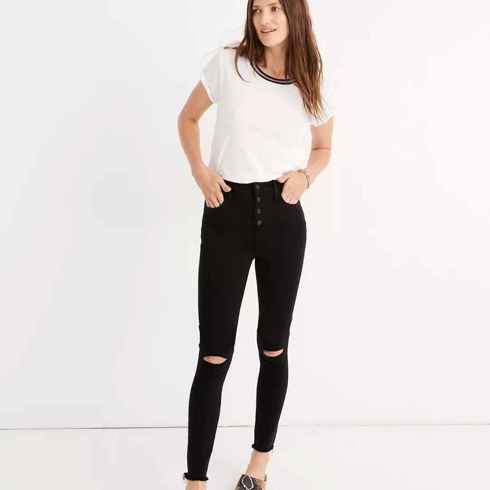 Madewell Petite Roadtripper 10"High-Rise Rip